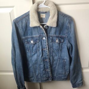 Vintage Gap Sherpa Collared Denim Jacket
